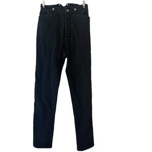 Vintage WAH Maker Denim Jeans 26 X 36 USA Made Suspender Fly Buttons Size 8‎ *R*